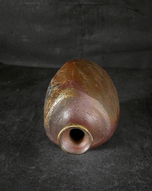 お買得 備前焼 登窯 備前焼中堅作家 高原 邦彦 共箱付き窯変三角