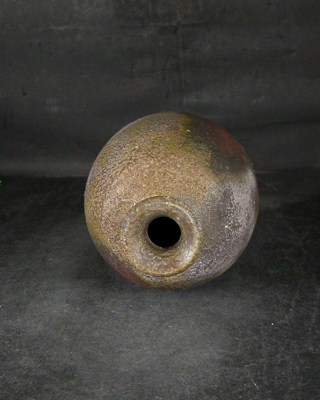 備前焼 登窯 備前焼中堅作家 水谷 清 共箱付桟切り・黄ゴマ徳利