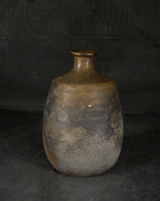 備前焼 登窯 備前焼女流作家 唐桶 報徳 共箱付き桟切・黄ゴマ