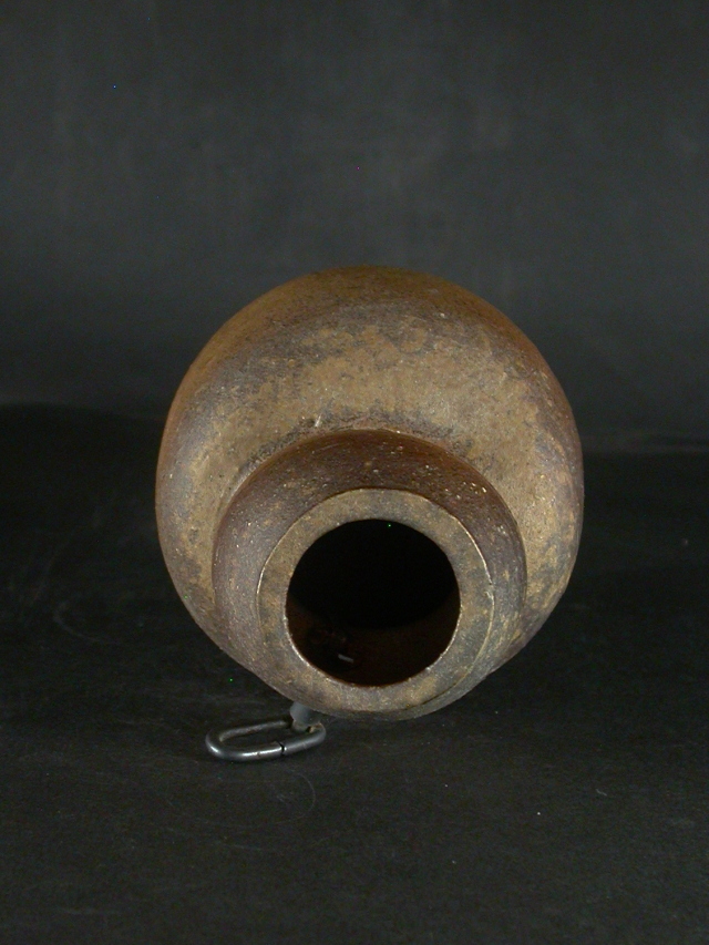 備前焼 登窯 備前焼人気作家 横山 直樹 共箱付き黄ゴマ掛け花入2