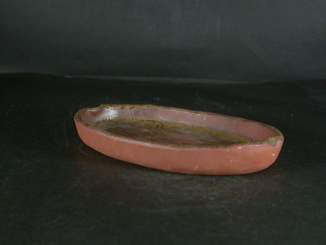 備前焼 登窯 備前焼物故作家 大饗 章 緋襷・黄ゴマ楕円皿6 備前焼卸