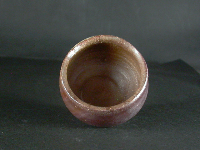 備前焼 穴窯 備前焼ベテラン作家 正宗 千春 黄・青ゴマぐい呑1