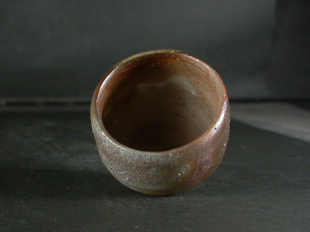 備前焼 登窯 備前焼中堅作家 黒澤 泉 黄・青ゴマぐい呑1 備前焼