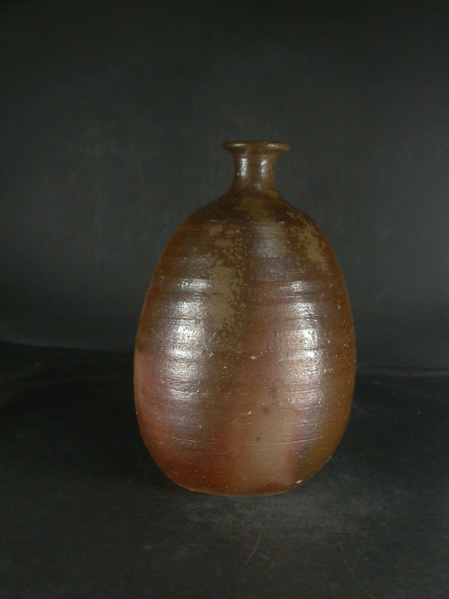 備前焼 登窯 備前焼女流作家 木村 素静 共箱付き黄ゴマ焼酎保存用大