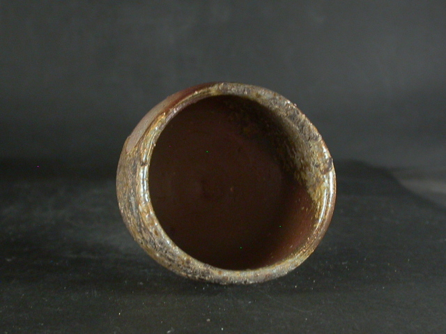 備前焼 登窯 備前焼物故作家 二代小山 一草 共箱付き窯変ぐい呑1