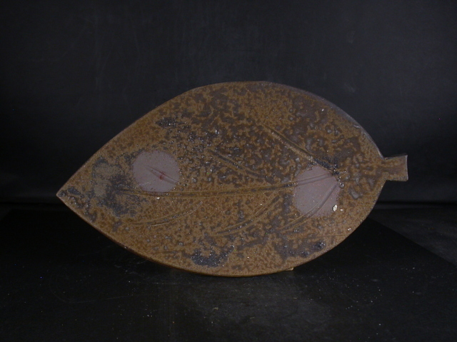 古備前焼 時代 備前焼 鶴2羽の図 絵備前 煎餅皿 5枚まとめて／古