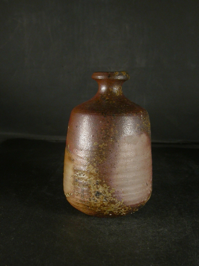 【新品・未使用】備前焼　丸徳利② 備前焼 登窯 備前焼物故作家 松井 陶仙 黄ゴマ徳利2 備前焼卸
