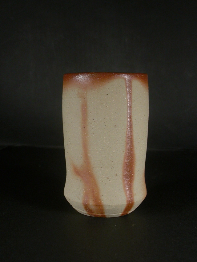 備前焼 登窯 備前焼名門作家 伊勢崎 紳 緋襷ビール他グラス1