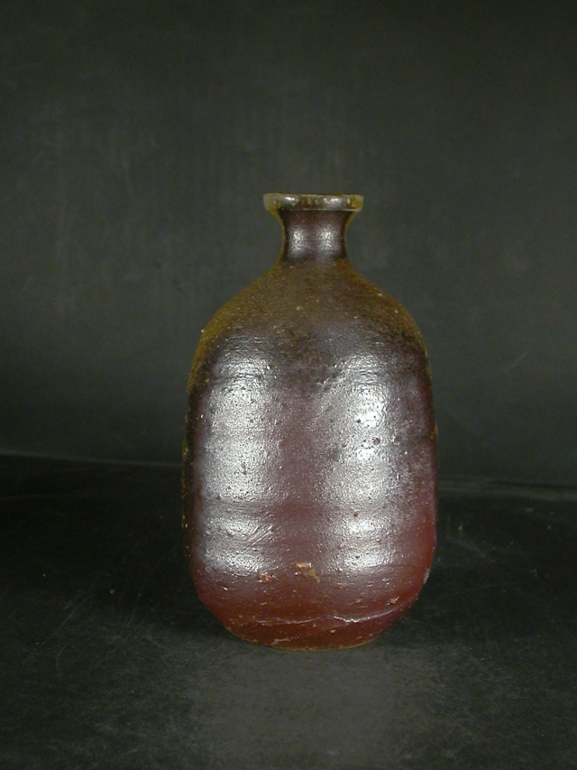 備前焼 穴窯 備前焼ベテラン作家 好本 宗峯 共箱付き黄ゴマ徳利2