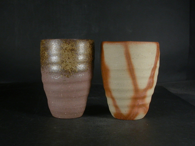 備前焼 登窯 備前焼窯元 小西 陶古 共箱付き緋襷・黄ゴマビール他