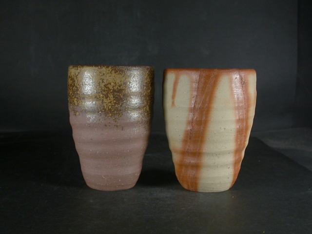 備前焼 登窯 備前焼窯元 小西 陶古 共箱付き緋襷・黄ゴマビール他