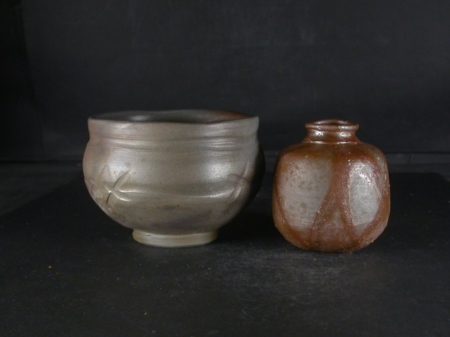 備前焼 登窯 備前焼窯元御所窯 塚元 博順 共箱付き桟切・緋襷