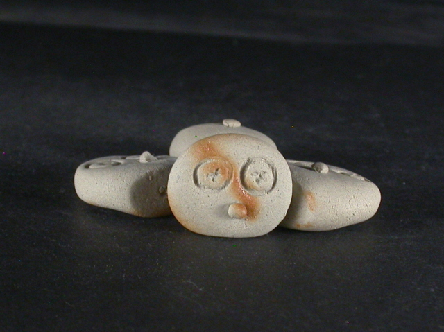 備前焼 備前焼窯元一本松窯 大森 良友 顔の備前玉5個組1 備前焼卸