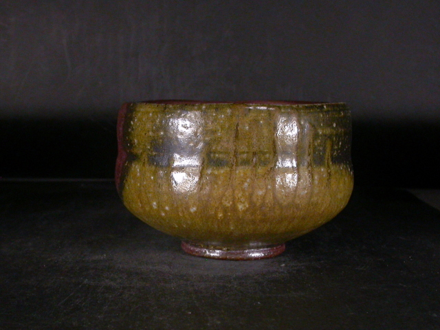 各見政峯 (政美) 備前 牡丹餅 徳利 共箱