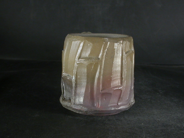 備前焼 登窯 備前焼中堅作家 竹内 靖之（山本） 最新作蟹付き窯変青