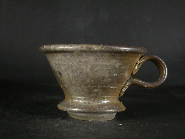 新品★竹内靖之【師：山本陶秀】★★備前龍摘み籐手付き面取り土瓶 新品☆竹内靖之【師：山本陶秀】備前龍摘み籐手付き面取り