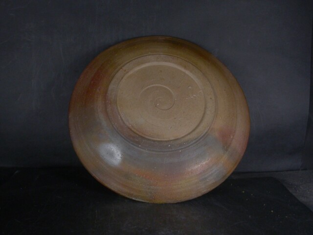 備前焼 備前焼中堅作家 竹内 靖之（山本） 最新作25センチ緋襷・黄