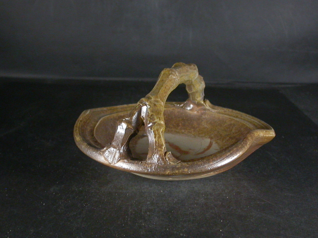 備前焼 登窯 備前焼中堅作家 竹内 靖之（山本） 最新作竹節手付き緋襷