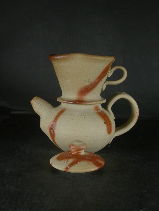 備前焼 備前焼中堅作家 竹内 靖之（山本） 最新作緋襷コーヒー