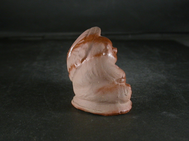 備前焼 備前焼中堅作家 片岡 聖観 小振りな緋狸置物2 備前焼卸・小売