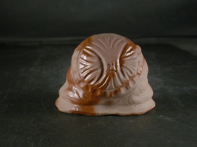 備前焼 備前焼中堅作家 片岡 聖観 小振りな緋狸置物2 備前焼卸・小売