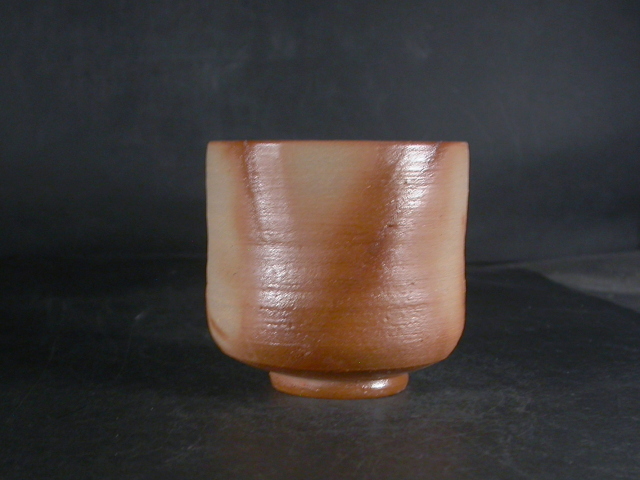 備前焼 備前焼中堅作家 片岡 聖観 緋襷湯呑28 備前焼卸・小売 六べえ