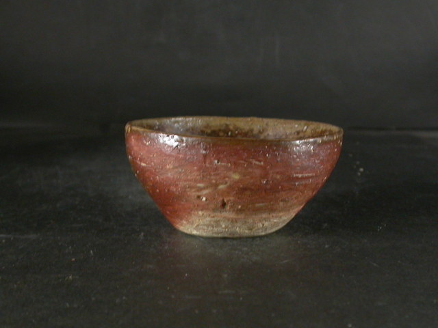 備前焼 穴窯 備前焼人気作家 星 正幸 保存箱付き自然練込緋襷ぐい呑1