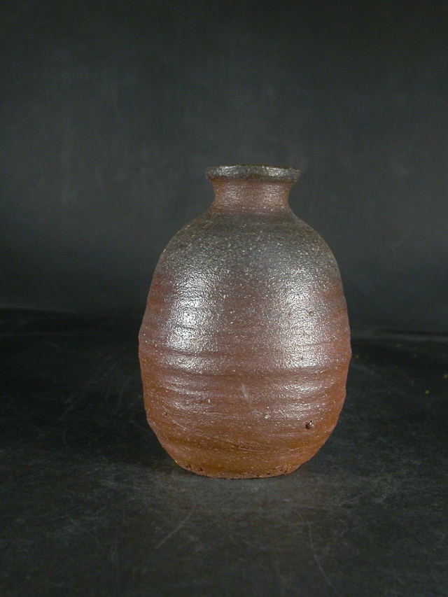 備前焼 穴窯 備前焼物故作家 前嶋 五一郎 黄ゴマ徳利21 備前焼卸