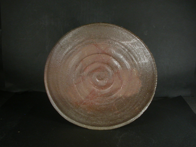 備前焼 穴窯 備前焼物故作家 前嶋 五一郎 大振りな緋襷・黄ゴマ