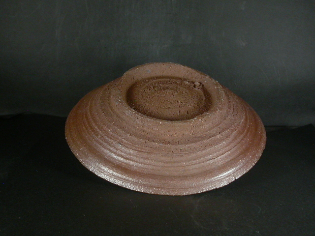 備前焼 穴窯 備前焼物故作家 前嶋 五一郎 大振りな緋襷・黄ゴマ