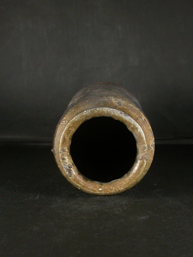 備前焼 登窯 備前市無形文化財 鈴木 黄弌 共箱付き桟切り・黄ゴマ荒土