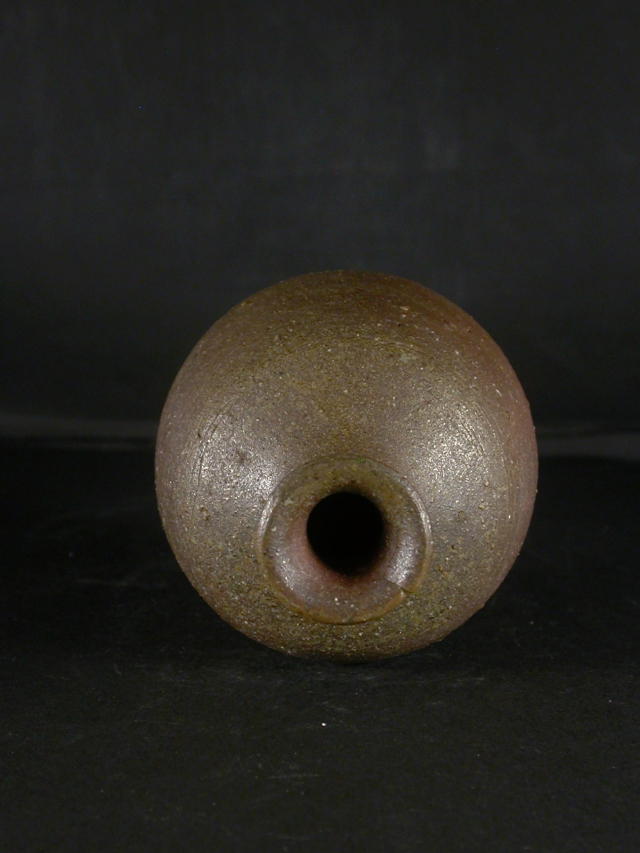 備前焼 登窯 備前焼人間国宝 伊勢崎 淳 共箱付黄ゴマ徳利7 備前焼卸