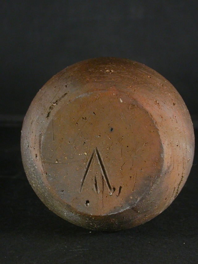 備前焼 登窯 備前焼人間国宝 伊勢崎 淳 共箱付黄ゴマ徳利7 備前焼卸