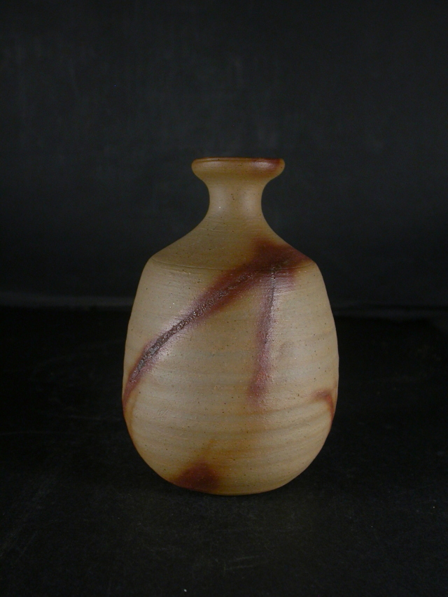 榊原　清人　備前焼 お買得 備前焼 備前市無形文化財 榊原 清人 共箱付き少し大振り