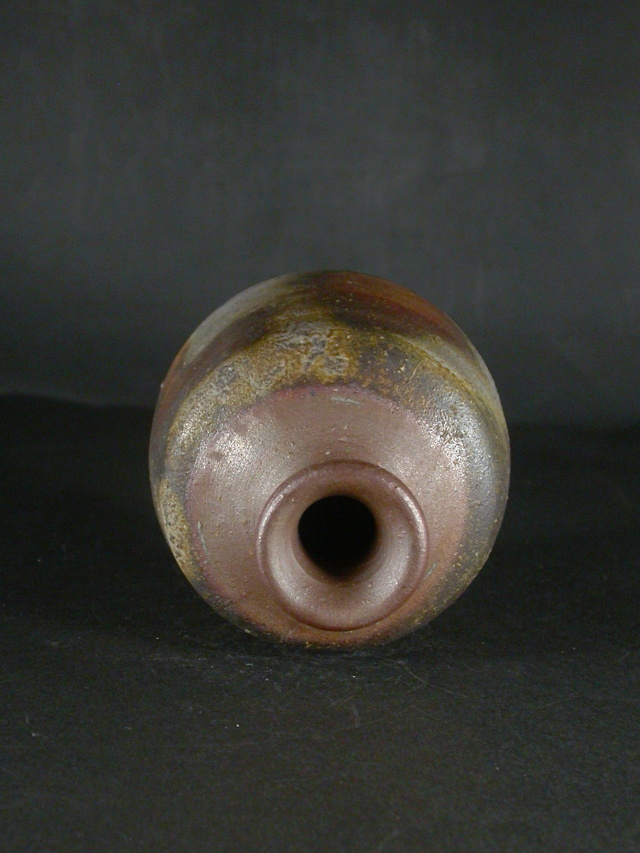 備前焼　備前市無形文化財　榊原　清人★復元初窯　二合徳利 備前焼 備前市無形文化財 榊原 清人 共箱付き桟切徳利13 備前焼卸