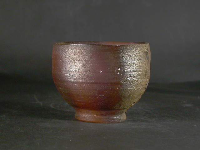 備前焼 登窯 備前焼人間国宝 故藤原 雄 四方桟盛蓋共箱付き黄ゴマ