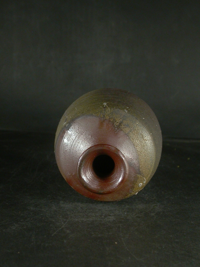 備前焼 備前市無形文化財 榊原 清人 共箱付き桟切・黄ゴマ徳利13