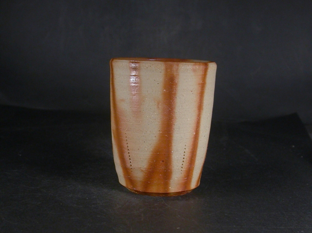 備前焼 備前市無形文化財 小西 陶蔵 緋襷ビール他グラス・フリーカップ