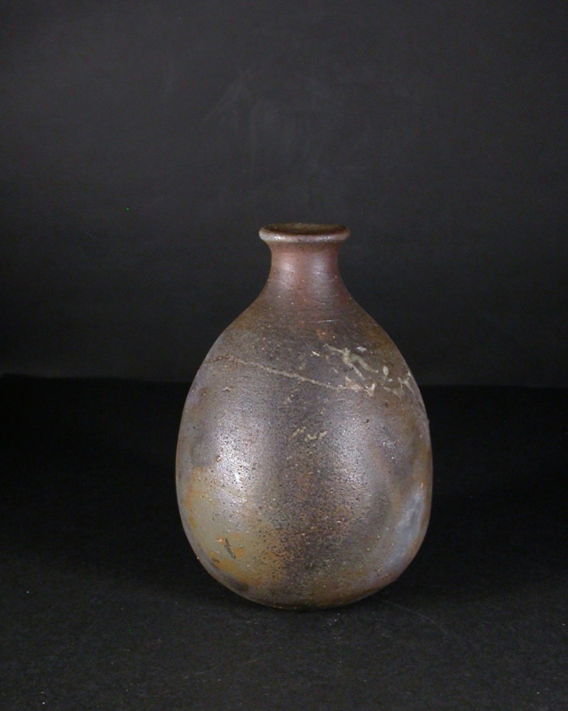 柴岡紘一　備前焼　緋襷　茶盌 3代柴岡香山(備前緋襷抹茶茶碗)