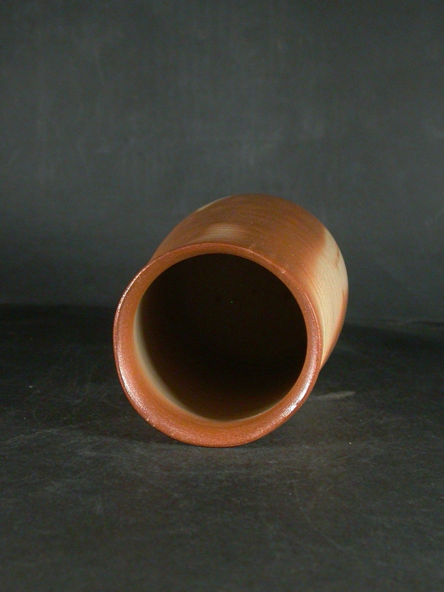 備前焼 岡山県無形文化財 吉本 正 共箱付き緋襷花入24 備前焼卸