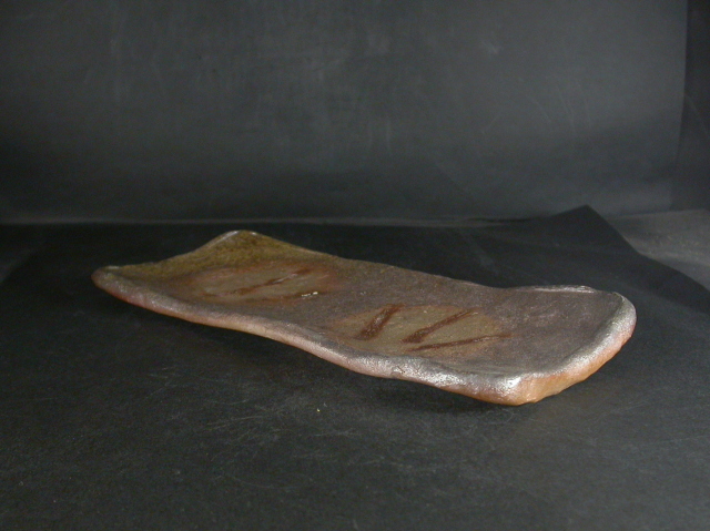 備前焼 登窯 備前焼若手作家 中村 和樹 最新作26センチ緋襷・黄ゴマ