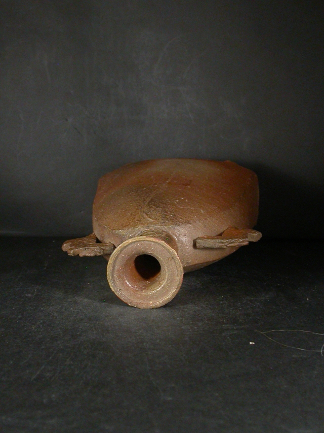 備前焼 穴窯 備前焼中堅作家 渋田 寿昭 黄ゴマ創作花入2 備前焼卸