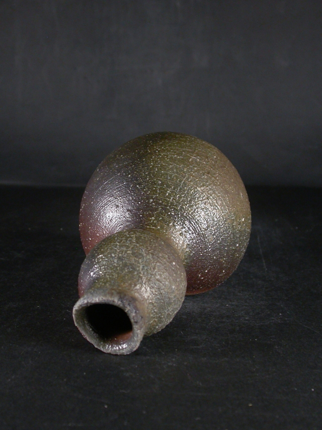 備前焼 登窯 備前焼中堅作家 渋田 寿昭 緋襷・黄ゴマ瓢徳利1 備前焼卸