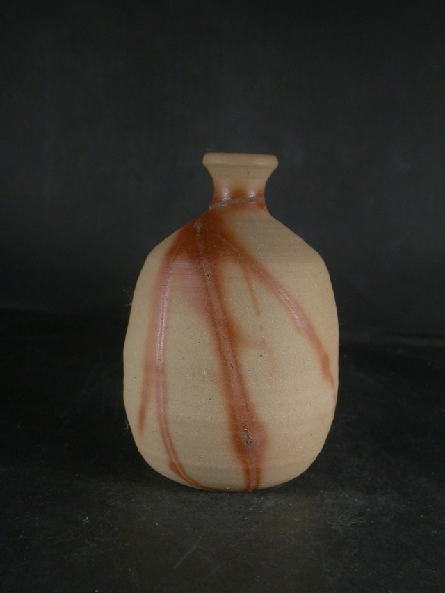 処分品 備前焼 備前焼窯元 備前陶苑 若手作家作緋襷徳利18 備前焼卸