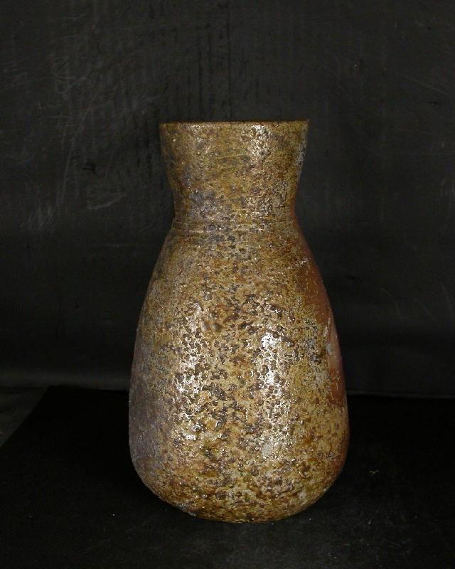 備前焼 登窯 備前市無形文化財 柴岡 紘一 共箱付き窯変花入16