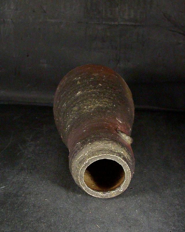 備前焼 登窯 備前市無形文化財 鈴木 黄弌 共箱付き金彩・黄ゴマ荒土瓢