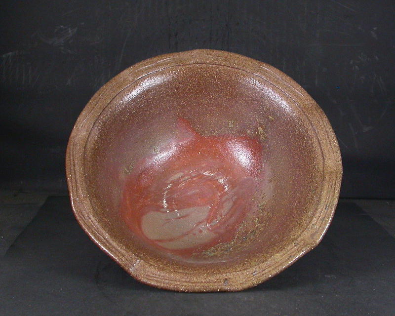 備前焼 穴窯 備前焼中堅作家 獅々堀 達 輪花大鉢・水盤1 備前焼卸